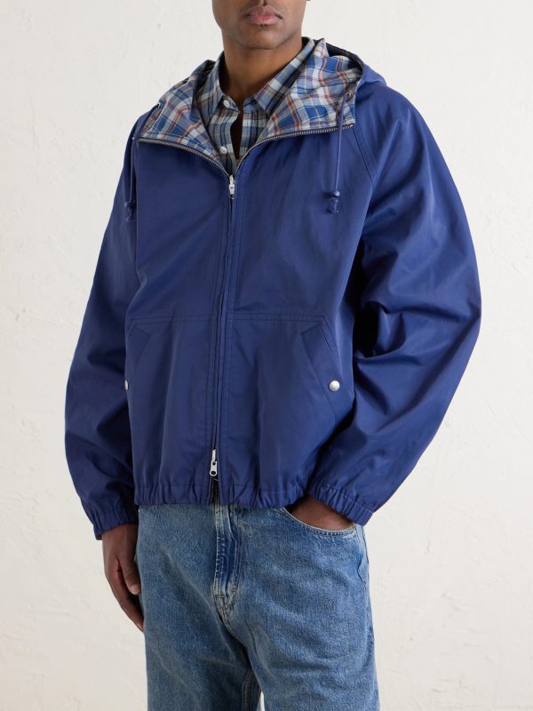 Reversible Checked Shell Windbreaker Jacket - FR