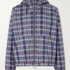 Reversible Checked Shell Windbreaker Jacket