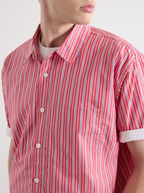 Striped Cotton-Poplin Shirt - CU Striped Cotton-Poplin Shirt - CU