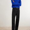 Straight-Leg Pleated Virgin Wool Trousers - OU