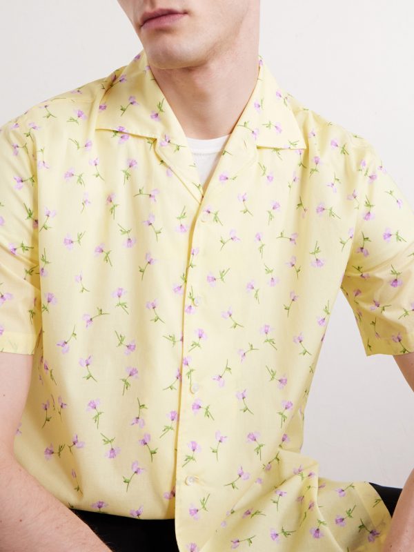 Camp-Collar Printed Cotton Shirt - CU Camp-Collar Printed Cotton Shirt - CU