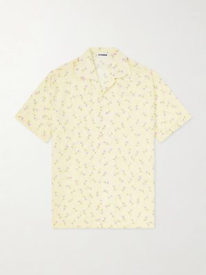 Camp-Collar Printed Cotton Shirt Camp-Collar Printed Cotton Shirt