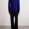 Zip-Up Wool- Blend Sweater - BK