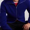 Zip-Up Wool- Blend Sweater - CU