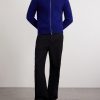 Zip-Up Wool- Blend Sweater - OU