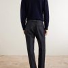 Straight-Leg Wool and Mohair-Blend Trousers - BK Straight-Leg Wool and Mohair-Blend Trousers - BK