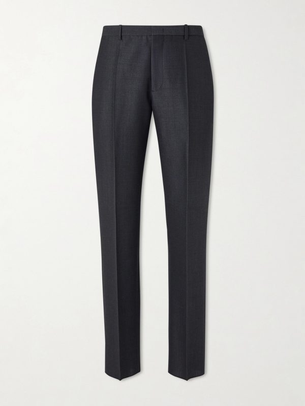 Straight-Leg Wool and Mohair-Blend Trousers Straight-Leg Wool and Mohair-Blend Trousers