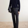 Straight-Leg Wool and Mohair-Blend Trousers - OU Straight-Leg Wool and Mohair-Blend Trousers - OU