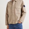 STONE ISLAND DENIM Denim Logo-Appliquéd Denim Overshirt - FR STONE ISLAND DENIM Denim Logo-Appliquéd Denim Overshirt - FR