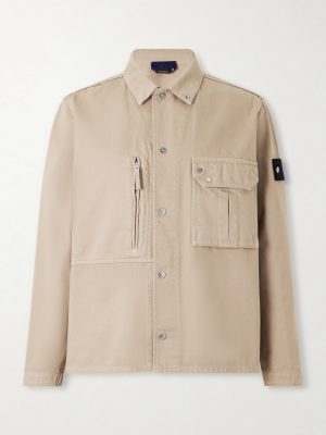 STONE ISLAND DENIM Denim Logo-Appliquéd Denim Overshirt