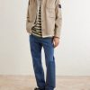 STONE ISLAND DENIM Denim Logo-Appliquéd Denim Overshirt - OU STONE ISLAND DENIM Denim Logo-Appliquéd Denim Overshirt - OU