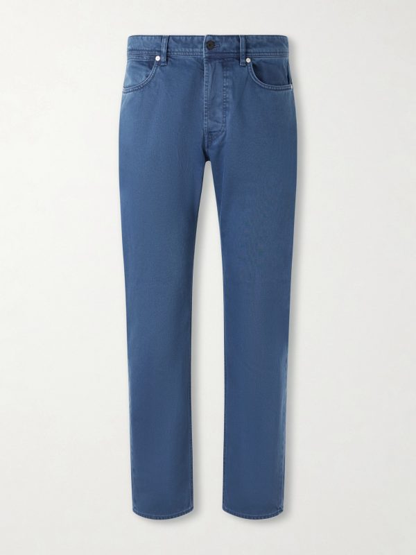 STONE ISLAND DENIM Denim Slim-Fit Straight-Leg Jeans STONE ISLAND DENIM Denim Slim-Fit Straight-Leg Jeans