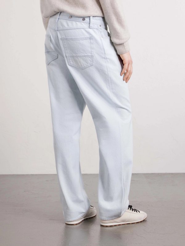STONE ISLAND DENIM Denim Straight-Leg Jeans - BK STONE ISLAND DENIM Denim Straight-Leg Jeans - BK