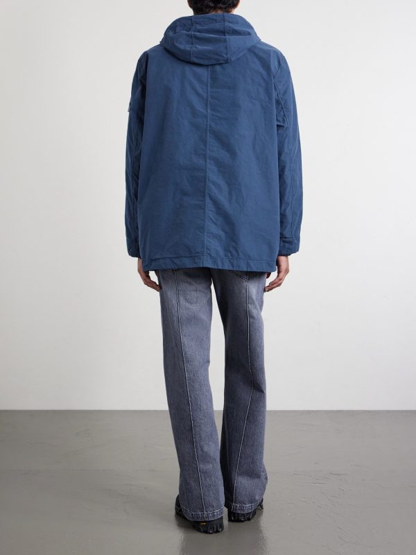 STONE ISLAND GHOST David Garment-Dyed Canvas Hooded Parka - BK STONE ISLAND GHOST David Garment-Dyed Canvas Hooded Parka - BK