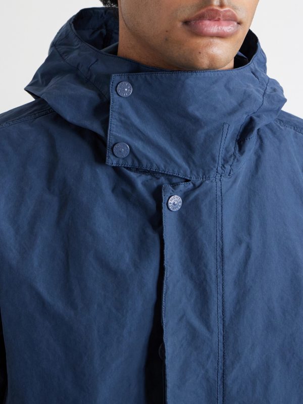 STONE ISLAND GHOST David Garment-Dyed Canvas Hooded Parka - CU STONE ISLAND GHOST David Garment-Dyed Canvas Hooded Parka - CU