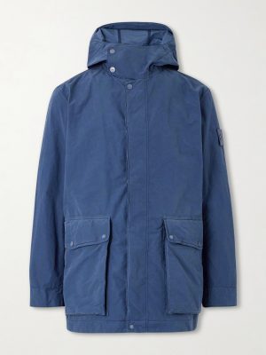 STONE ISLAND GHOST David Garment-Dyed Canvas Hooded Parka