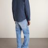 STONE ISLAND GHOST Garment-Dyed Cotton and Linen-Canvas Overshirt - BK STONE ISLAND GHOST Garment-Dyed Cotton and Linen-Canvas Overshirt - BK