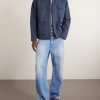 STONE ISLAND GHOST Garment-Dyed Cotton and Linen-Canvas Overshirt - OU STONE ISLAND GHOST Garment-Dyed Cotton and Linen-Canvas Overshirt - OU