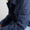 STONE ISLAND GHOST Linen-Blend Trucker Jacket - CU STONE ISLAND GHOST Linen-Blend Trucker Jacket - CU