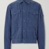 STONE ISLAND GHOST Linen-Blend Trucker Jacket STONE ISLAND GHOST Linen-Blend Trucker Jacket