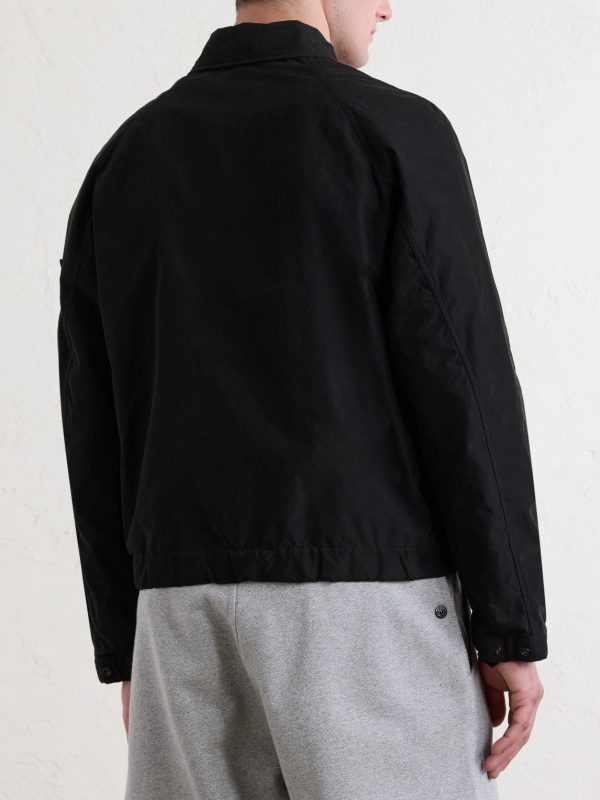 STONE ISLAND GHOST David Garment-Dyed Canvas Jacket - BK STONE ISLAND GHOST David Garment-Dyed Canvas Jacket - BK