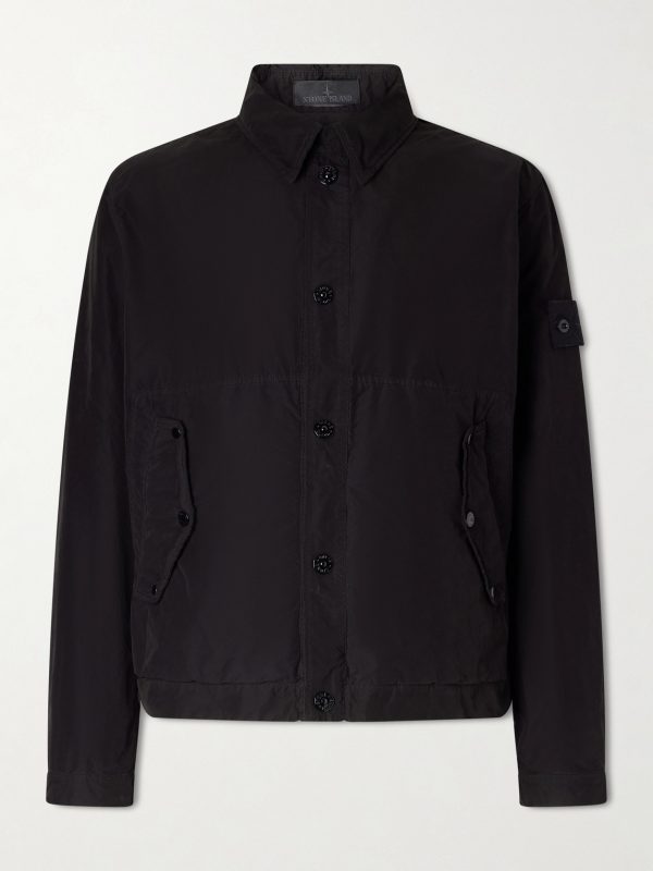 STONE ISLAND GHOST David Garment-Dyed Canvas Jacket STONE ISLAND GHOST David Garment-Dyed Canvas Jacket