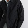STONE ISLAND GHOST Appliquéd Padded Cotton and Linen-Blend Primaloft® Overshirt - CU STONE ISLAND GHOST Appliquéd Padded Cotton and Linen-Blend Primaloft® Overshirt - CU