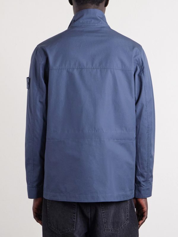 STONE ISLAND GHOST Cotton-Canvas Field Jacket - BK STONE ISLAND GHOST Cotton-Canvas Field Jacket - BK