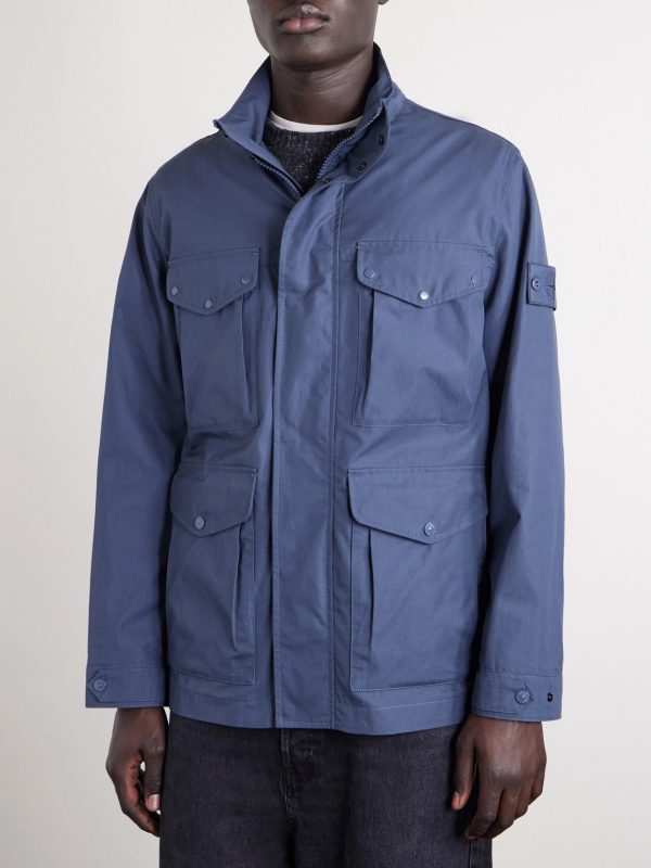 STONE ISLAND GHOST Cotton-Canvas Field Jacket - FR STONE ISLAND GHOST Cotton-Canvas Field Jacket - FR