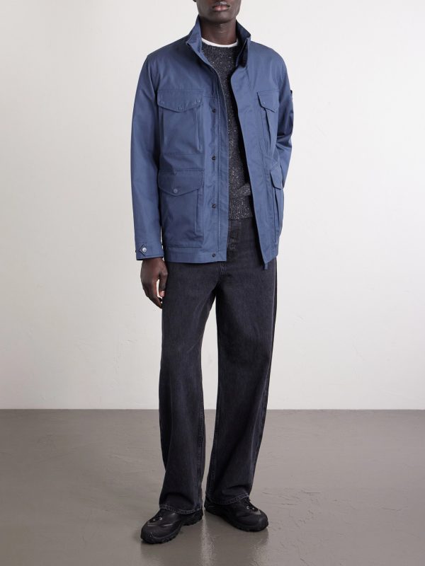 STONE ISLAND GHOST Cotton-Canvas Field Jacket - OU STONE ISLAND GHOST Cotton-Canvas Field Jacket - OU