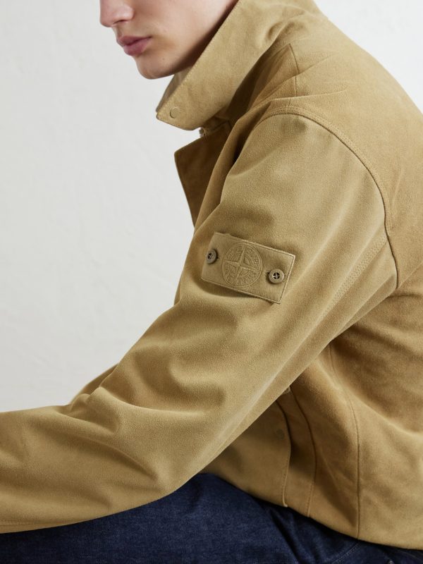 STONE ISLAND GHOST Split-Leather Jacket - CU STONE ISLAND GHOST Split-Leather Jacket - CU