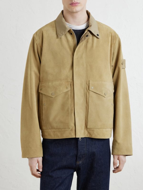 STONE ISLAND GHOST Split-Leather Jacket - FR STONE ISLAND GHOST Split-Leather Jacket - FR