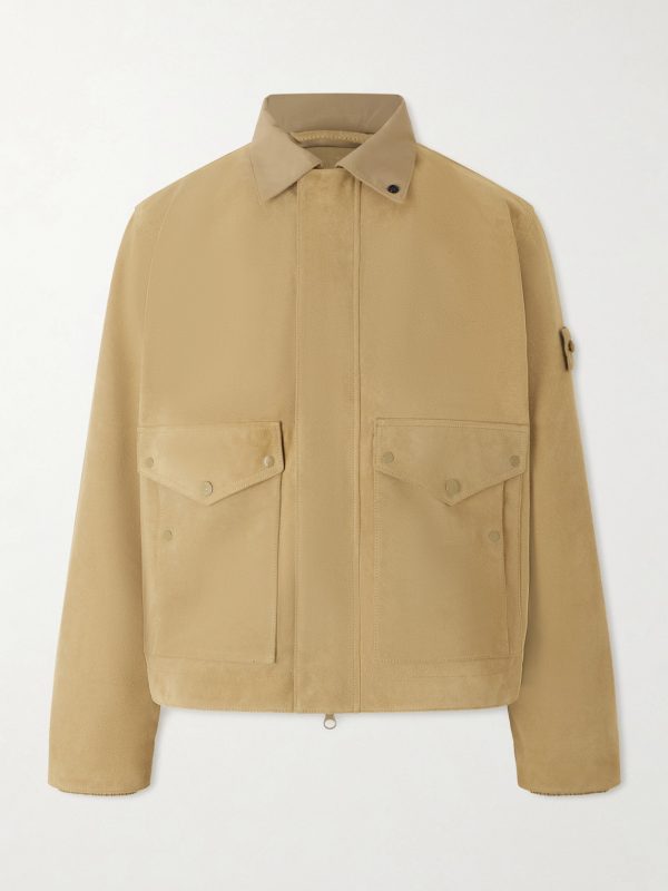 STONE ISLAND GHOST Split-Leather Jacket STONE ISLAND GHOST Split-Leather Jacket