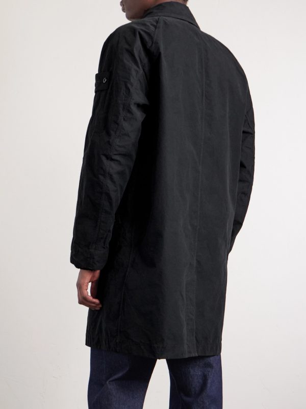 STONE ISLAND GHOST David Tech-Canvas Coat - BK