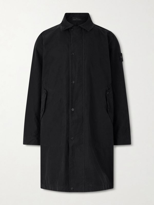 STONE ISLAND GHOST David Tech-Canvas Coat