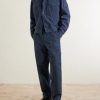 STONE ISLAND GHOST Straight-Leg Cotton and Linen-Blend Trousers - OU STONE ISLAND GHOST Straight-Leg Cotton and Linen-Blend Trousers - OU