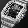 Santos de Cartier Large Automatic 47.5mm Stainless Steel Watch, Ref. No. WSSA0096 - FR Santos de Cartier Large Automatic 47.5mm Stainless Steel Watch, Ref. No. WSSA0096 - FR