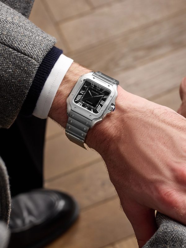 Santos de Cartier Large Automatic 47.5mm Stainless Steel Watch, Ref. No. WSSA0096 - OU Santos de Cartier Large Automatic 47.5mm Stainless Steel Watch, Ref. No. WSSA0096 - OU