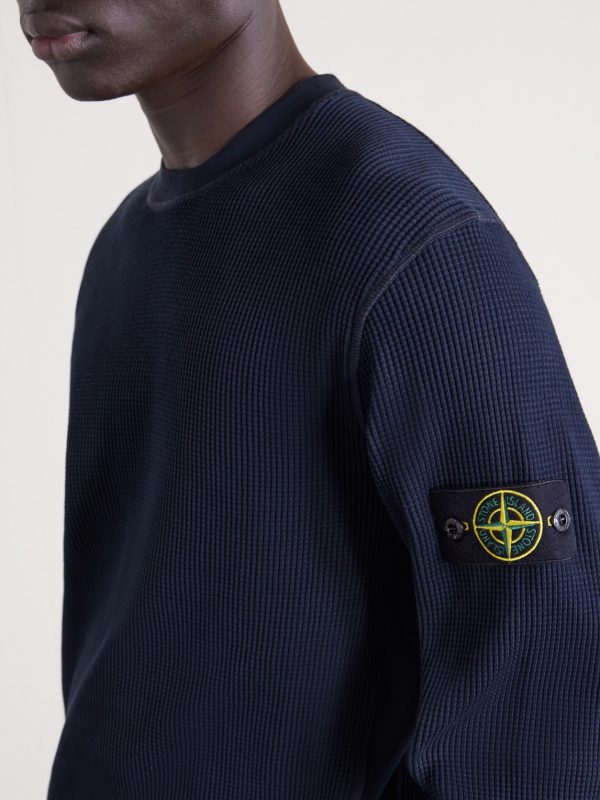 Waffle-Knit Organic Cotton Fleece Sweatshirt - CU Waffle-Knit Organic Cotton Fleece Sweatshirt - CU