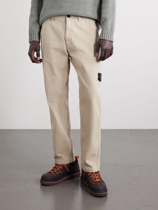 Straight-Leg Organic Panama Cotton Trousers - FR