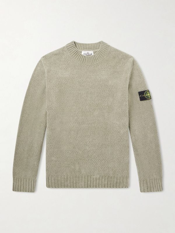 Cotton-Chenille Mock-Neck Sweater Cotton-Chenille Mock-Neck Sweater