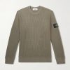 Waffle-Knit Organic Cotton Fleece Sweater Waffle-Knit Organic Cotton Fleece Sweater
