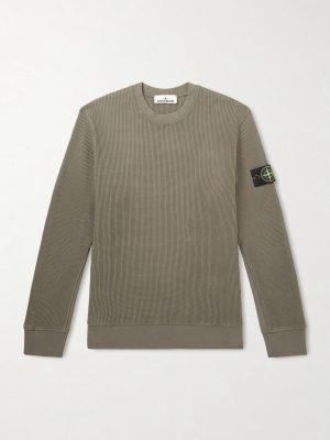 Waffle-Knit Organic Cotton Fleece Sweater Waffle-Knit Organic Cotton Fleece Sweater