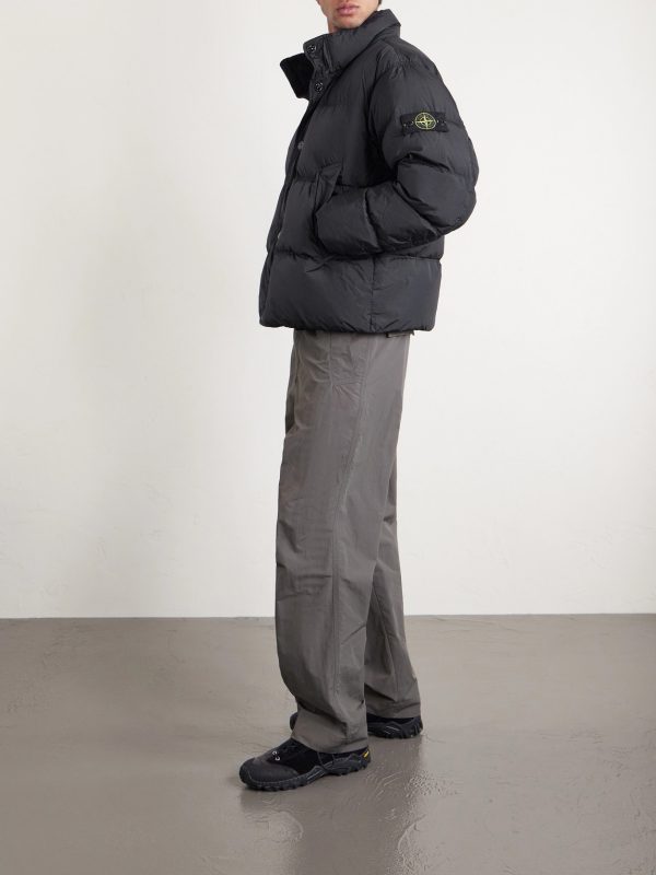 Quilted Crinkled Recycled-Nylon Down Jacket - OU