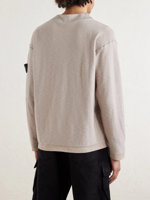 Organic Cotton and Nylon-Blend Sweater - BK Organic Cotton and Nylon-Blend Sweater - BK