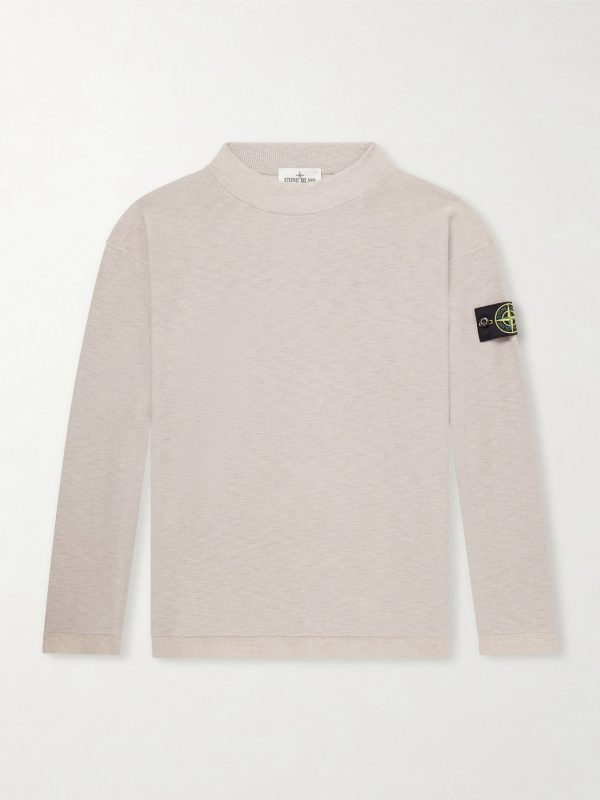 Organic Cotton and Nylon-Blend Sweater Organic Cotton and Nylon-Blend Sweater