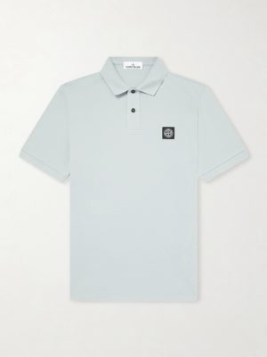 Stretch Cotton-Blend Piqué Polo Shirt