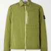 ECONYL® Nylon Metal Recycled Crinkled-Shell Overshirt ECONYL® Nylon Metal Recycled Crinkled-Shell Overshirt