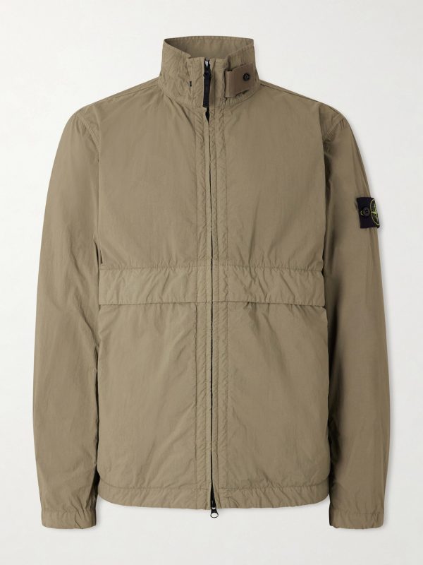 Brushed Recycled-Nylon Harrington Jacket Brushed Recycled-Nylon Harrington Jacket
