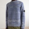 Printed Cashmere and Wool-Blend Sweater - FR Printed Cashmere and Wool-Blend Sweater - FR